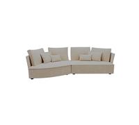 Chaise longue izquierda 4 plazas lugano tela 1 color vison