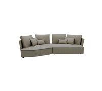 Chaise longue izquierda 4 plazas lugano tela 2 color beige