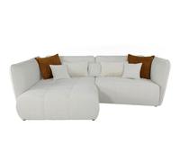 Chaise longue izquierda sophie color blanco y naranja