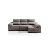 Chaise longue klee derecha 4 plazas visón - conforama