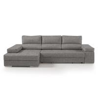 Chaise longue l bari xl izquierda 4 plazas gris claro