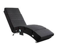 Chaise longue Londres antracita función masaje y calefacción