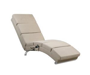 Chaise Longue Londres arena tejido masaje y calefacción