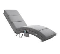 Chaise longue Londres gris función masaje y calefacción