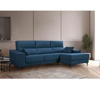 Chaise longue m con arcón noelia derecha 4 plazas azul marino