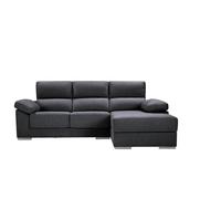 Chaise longue m con arcón noemi derecha 4 plazas antracita