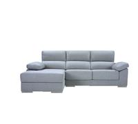Chaise longue m con arcón noemi izquierda 4 plazas azul claro