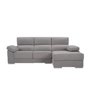 Chaise longue m noemi derecha 4 plazas gris claro