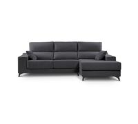 Chaise longue noelia xl 4 plazas lado derecho antracita