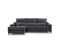 Chaise longue noelia xl 4 plazas lado izquierdo antracita