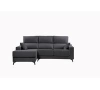 Chaise longue s noelia izquierda 3 plazas antracita