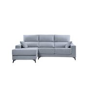 Chaise longue s noelia izquierda 3 plazas azul claro