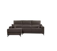 Chaise longue s noelia izquierda 3 plazas chocolate
