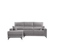 Chaise longue s noelia izquierda 3 plazas gris claro