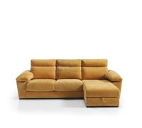 Chaise longue solis derecha 4 plazas mostaza
