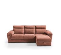 Chaise longue solis derecha 4 plazas terracota