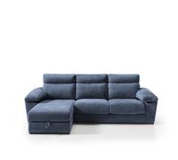 Chaise longue solis izquierda 4 plazas azul
