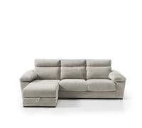 Chaise longue solis izquierda 4 plazas beige