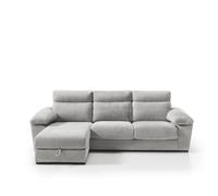 Chaise longue solis izquierda 4 plazas gris claro