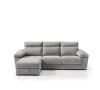 Chaise longue solis izquierda 4 plazas gris medio