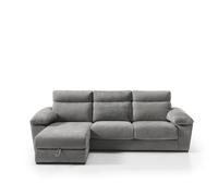 Chaise longue solis izquierda 4 plazas gris oscuro