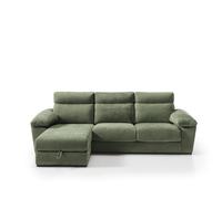 Chaise longue solis izquierda 4 plazas verde