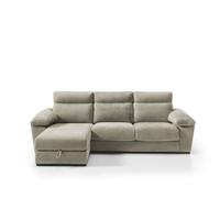 Chaise longue solis izquierda 4 plazas visón
