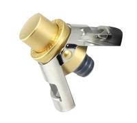 Champagne Stopper - Tapón para botella de vino espumoso de acero inoxidable | Tapón de conservación a presión con bomba de presión integrada y orejas dobles para bar de cocina, boda y retención de