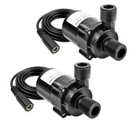 CHANCS Bomba sumergible 24V CC 30W 1100L/H 11m sin escobillas, 2-Pack | Bomba de gran altura IP68 para el drenaje de estanques de jardín y cubetas de camping