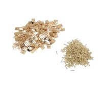 Changor Mini Bisagra A Tope Pequeña Latón 8x10mm Para Armarios Pequeños Cajones Estilo Vintage 200 Piezas