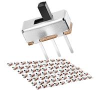 Chanzon SPDT Mini Micro interruptor deslizante 1p2t 2 posiciones ON/OFF 70 piezas 3mm interruptor deslizante Vertical PCB Panel Dip miniatura SlideSwitch