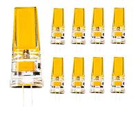 Chao Zan 5W Mini Bombilla LED G4 COB LED AC DC 12V Blanco cálido 3000K,400Lm,360º Ángulo de haz, No Regulable,Pack of 8