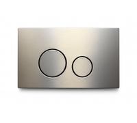 Chapa de acero inoxidable para perfilado – Placa de fijación de acero inoxidable – Bronce – Compatible con Geberit UP300, UP320, UP720 – Redonda