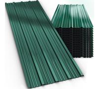 Chapa trapezoidal juego de 14 verde 110x46cm