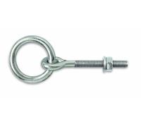 Chapuis 440/10X120Z Anillo de caballeriza con tuerca - Acero galvanizado - M10 -Diámetro interior 50 mm - Largo 120 mm