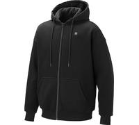 Chaqueta con capucha térmica para hombre y mujer, sudadera térmica unisex con cremallera completa, batería externa de 7,4 V y 16000 mAh, 5 zonas de calentamiento, 3 niveles de temperatura, calor de 4 