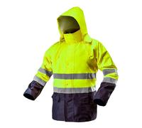 CHAQUETA DE TRABAJO IMPERMEABLE DE ALTA VISIBILIDAD AMARILLA L - T N81-720-L