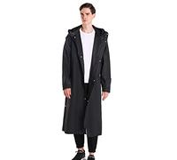 Chaqueta de trabajo para hombre y mujer, chaqueta protectora de moda, montañismo, pesca, cremallera transparente, impermeable, sudadera con cremallera para hombre, sin capucha, Negro, XXL