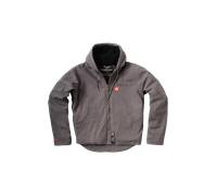 Chaqueta de Trabajo West Coast Choppers Reforzada de Lona con Forro Sherpa Gris CarbónS Gris Carbón