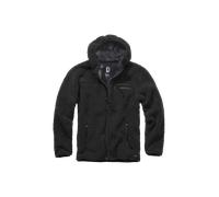 Brandit Chaqueta Teddyfleece Worker Negro 2XL para hombre