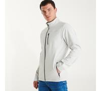 Chaqueta SoftShell de 2 capas de manga raglán con cremallera sellada ANTARTIDA ROLY Pearl white