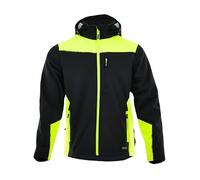 Chaqueta Softshell impermeable para hombre y mujer con capucha desmontable, cortavientos, transpirable, chaqueta cómoda, ligera y flexible para trabajo o senderismo, softshell actividades en exterior