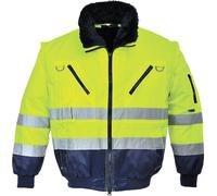 Chaqueta térmica de invierno de alta visibilidad PORTWEST, talla XL