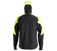 Chaqueta unisex snickers flexiwork negro/amarillo neón - talla 52