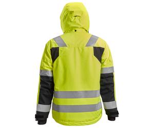 Chaqueta unisex snickers highvis - amarillo/negro - talla 64