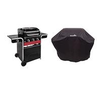 Char-Broil Gas2Coal® Barbacoa híbrida: + 140 766: Funda Universal para Barbacoa de Gas de Tres o Cuatro quemadores, Negra.