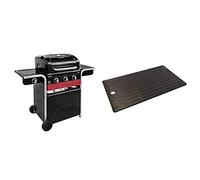 Char-Broil Gas2Coal® Barbacoa híbrida: barbacoa de gas y carbón de tres quemadores, acabado en negro. & Plancha de Barbacoa de Cuatro quemadores.