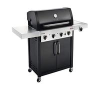 Char-Broil Professional Serie 4400 B: Barbacoa de Gas de Cuatro quemadores con tecnología TRU-Infrared™ y Quemador Lateral, Acabado en Negro.