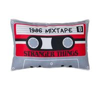 Character World Cojín con Licencia Oficial de Stranger Things | Súper Suave Reversible de 2 Caras, diseño de Cassette, Cualquier Dormitorio, sofá o en la Cama, 25 x 40 cm