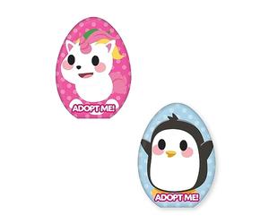 Character World Cojín Oficial Adopt Me | Cojín con Forma de Huevo con diseño Pop 40 x 30 cm, Almohada con diseño de Unicornio y pingüino Dormitorio o en el sofá